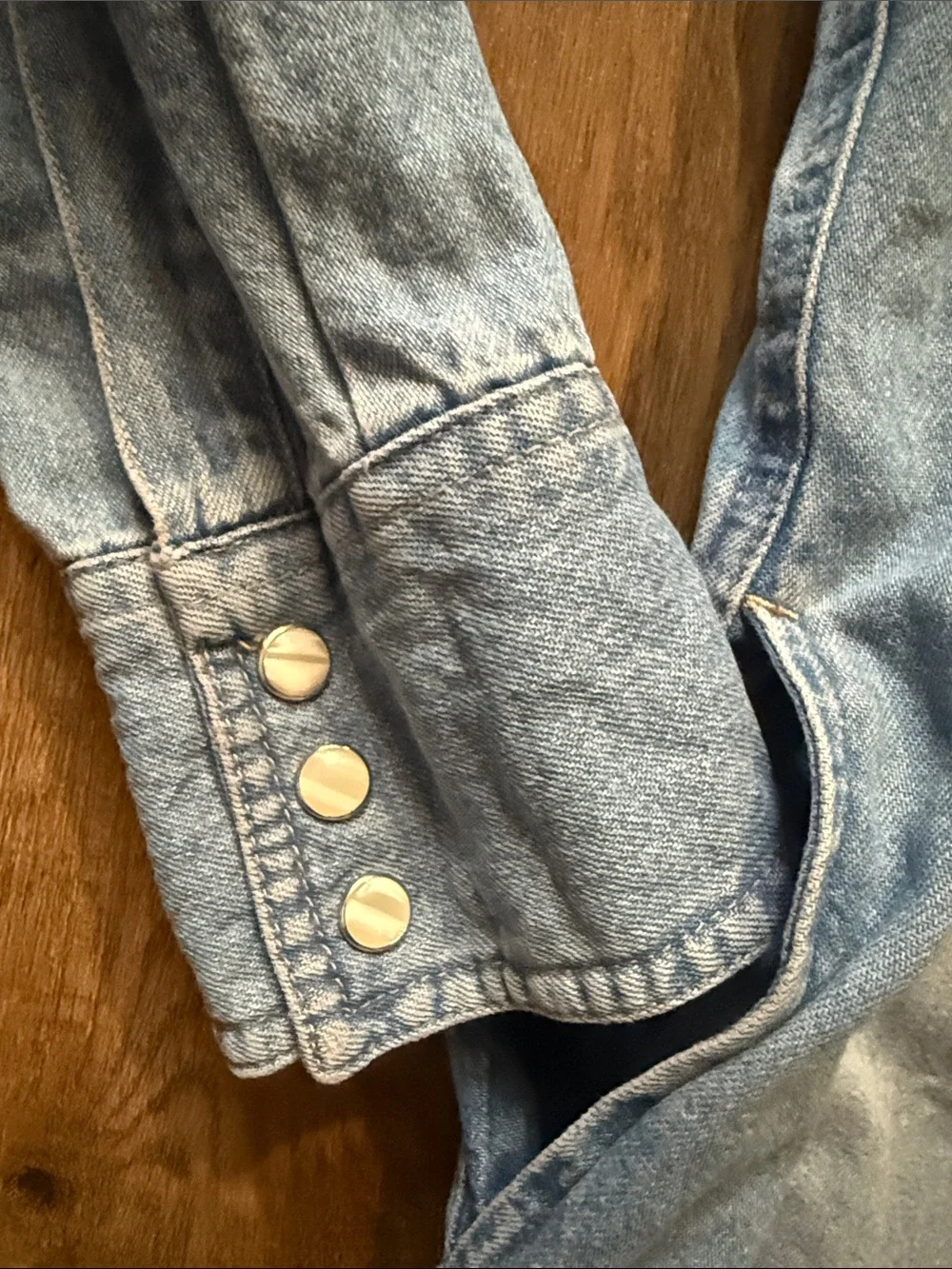 Wrangler Long Sleeve Denim Dress size large - Picture 8 of 11
